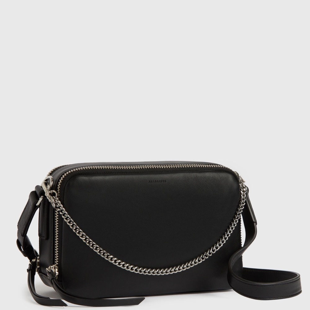 ALLSAINTS Rosemary Square Leather Crossbody Bag